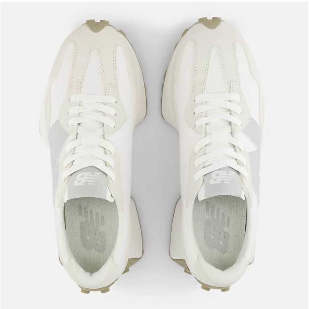 New Balance 327Women Sneakers Shoes Leather Sea Salt Brighton Grey various sizes - Picture 9 of 13